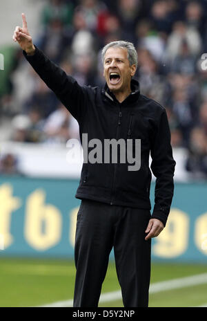 Fußball Bundesliga 7. Spieltag Borussia, Mönchengladbach-Eintracht Frankfurt am 07.10.2012 im Borussia-Park à Mönchengladbach. Mönchengladbacher der Trainer Lucien Favre. Foto : Roland Weihrauch dpa/lnw Banque D'Images