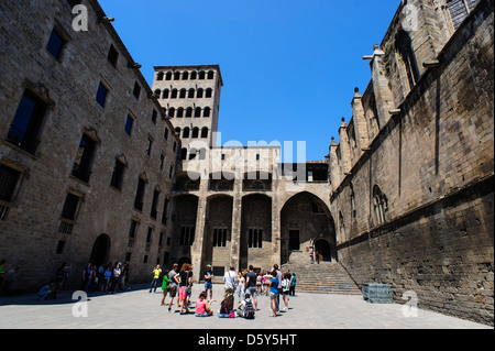 Plaça del Rei à Barcelone, Espagne Banque D'Images