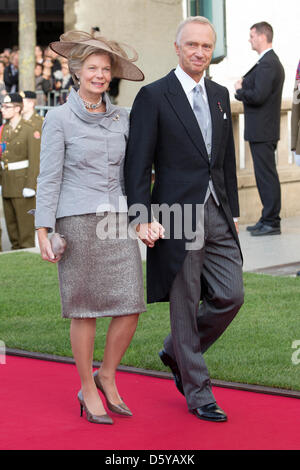 La princesse Marie Astrid et l'Archiduc Carl Christian d'Autriche au cours de la Mariage du Prince Guillaume, le Grand-duc de Luxembourg et de la Comtesse Stéphanie de Lannoy à la Cathédrale de Notre Dame de la ville de Luxembourg, samedi 20 octobre 2012. Photo : Patrick van Katwijk - Pays-Bas OUT Banque D'Images