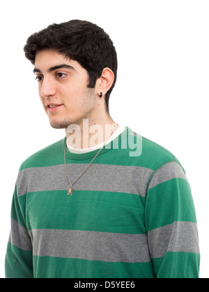 Portrait de jeune homme à la caméra de Banque D'Images