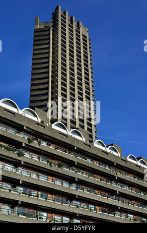 Barbican Estate, Moorgate, London EC2, Royaume-Uni Banque D'Images