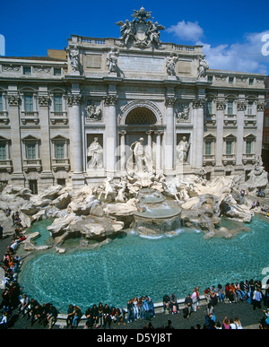Fontaine de Trevi, Rome, Latium, Italie Banque D'Images