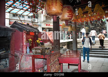 La Chine, Macao, Natha Templo, petit temple de culte dans une ruelle du centre historique de Macao Banque D'Images