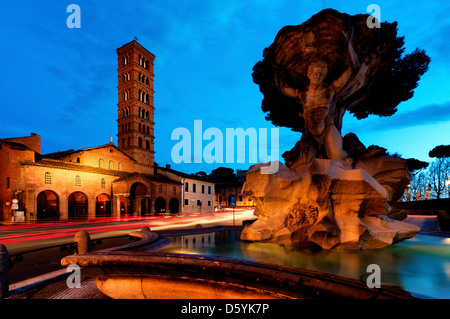 La place de la Bocca della Verità, Rome Italie Banque D'Images