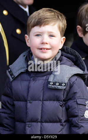 Prince Christian royals danois assiste à l'Sportsride klub Bens Hubertus Chasse en Deer Park, Dyrehaven, Silkeborg. Dimanche 4 novembre 2012. Photo : PRE-Albert Nieboer / Pays-Bas OUT Banque D'Images