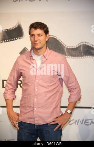 Le président du jury et directeur Jeff Nichols pose à la photocall du jury au 7e Festival International du Film de Rome à l'Auditorium Parco della Musica à Rome, Italie, le 09 novembre 2012. Photo : Hubert Boesl/dpa Banque D'Images