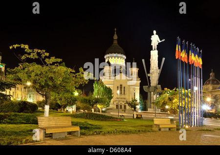 La Dormition de la Theotokos Cathédrale, cathédrale orthodoxe, Cluj-Napoca, Roumanie Banque D'Images