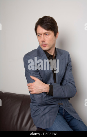 Brett Anderson chanteur dans le groupe anglais Suede, photographié à Londres, en Angleterre. Banque D'Images