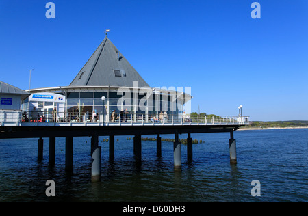 Port d'Heringsdorf, Usedom Island, Mecklembourg Poméranie occidentale, Allemagne Banque D'Images