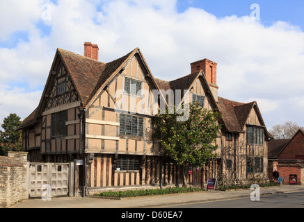 Hall's Croft (1613) chambre maison de William Shakespeare's fille Susanna Hall dans la vieille ville de Stratford-upon-Avon Warwickshire Angleterre UK Banque D'Images