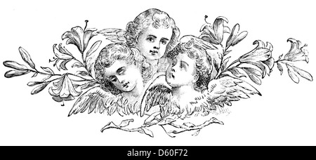 Cette image représente Ornament 108, un élément décoratif détaillé utilisé dans la typographie et le design. Il présente des motifs complexes et des lignes fines, caractéristiques de l'art ornemental de la fin du XIXe et du début du XXe siècle. Banque D'Images