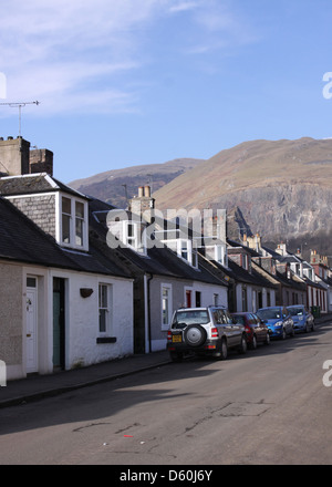 Scène de rue tillicoultry monts Ochil clackmannanshire ecosse février 2010 Banque D'Images