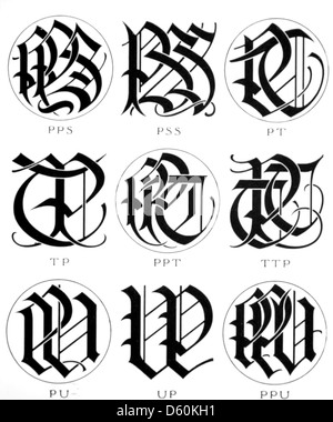 Les ciphers & monogrammes ([1906]) Banque D'Images