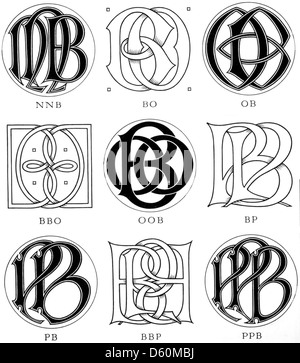 Les ciphers & monogrammes ([1906]) Banque D'Images