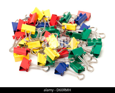 Trombones multicolores Banque D'Images