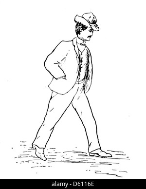 Une illustration tirée de 'A Little Book of Home and Country verse' (1906), mettant en scène des scènes poétiques de la vie rurale. L'image souligne la simplicité et la beauté de la vie à la campagne, reflétant le thème du livre. Banque D'Images