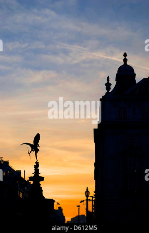 Statue d'eros de Piccadilly Circus, Londres Banque D'Images