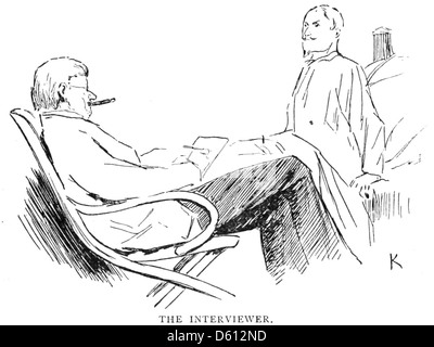 Cette image représente un Français en Amérique, illustrant probablement une scène ou un moment d'un récit de voyage ou d'un échange culturel. Il peut explorer l'expérience d'un individu français visitant ou vivant aux États-Unis au cours du 19ème ou du début du 20ème siècle. Banque D'Images