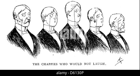 Cette image provient probablement du livre du 19ème siècle 'A Frenchman in America'. Il représente un Français dans un monocle, mettant peut-être l'accent sur une humeur ou une expression sombre. L'œuvre peut refléter les contrastes culturels entre la France et l'Amérique pendant cette période. Banque D'Images