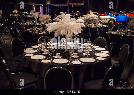 Une table pour les événements spéciaux au Musée Blackhawk dans Danville California Banque D'Images