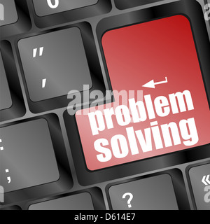 La résolution des problèmes de clavier d'ordinateur portable Banque D'Images