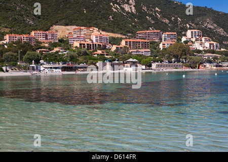 France, Corse, Ajaccio, Scudo, plage de la ville Banque D'Images