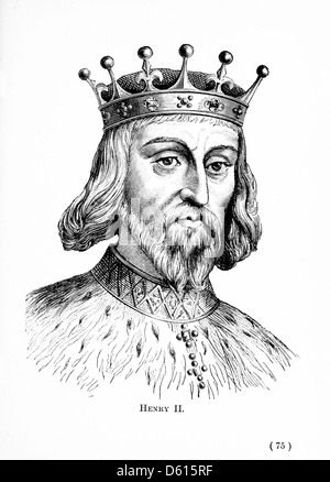 Cette illustration de 1897 tirée de « A Child's History of England » représente Henri II, une figure historique importante de l'histoire anglaise. L'image sert à initier les jeunes lecteurs à la vie et au règne du roi anglais. Banque D'Images
