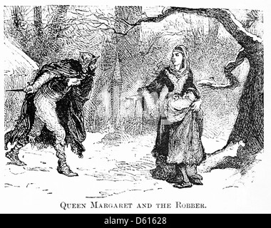 Une illustration tirée de « A Child’s History of England » (1897), représentant la reine Margaret. L'image capture l'importance historique de cette figure royale dans l'histoire anglaise. Banque D'Images