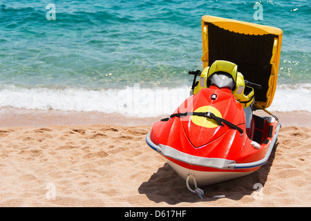 Jetsky sauvetage sur plage Banque D'Images