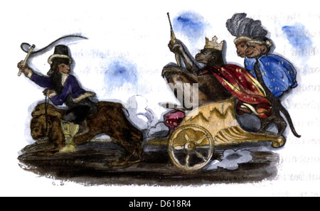 Une collection de contes de fées datant d'environ 1837-1838, faisant partie de la bibliothèque de fées de l'enfant. L’œuvre comprend des histoires destinées aux jeunes lecteurs, avec des leçons de morale et des aventures imaginatives. Banque D'Images