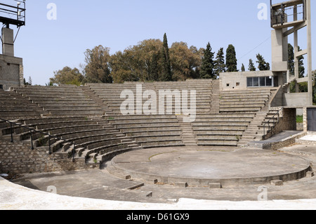 Amphithéâtre de style grec à la Villa Sebastian International Centre Hammamet Tunisie Banque D'Images