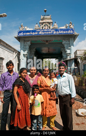 Manakula Vinayagar Temple Hindu Temple Puducherry - Pondichéry dédié au dieu Ganesa Inde Tamil Nadu Banque D'Images