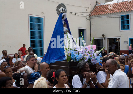 La Havane : Iglesia de Nuestra Señora de la regla Banque D'Images