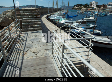 Toulon (Var, France) : Port de Le Mourillon Banque D'Images