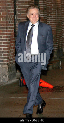 Regis Philbin 'le Late Show with David Letterman" à l'Ed Sullivan Theater - Arrivées et départs New York City, USA - Banque D'Images