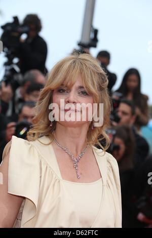 L'actrice allemande Nastassja Kinski arrivent pour la première du film "TESS" au 65e Festival de Cannes, à Cannes, France, 21 mai 2012. Le film est présenté en compétition officielle du festival, qui se déroule du 16 au 27 mai. Photo : Hubert Boesl Banque D'Images