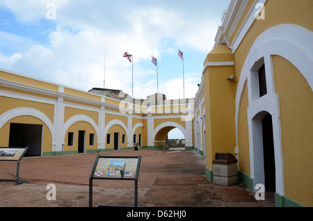 El Morro, Site Historique National de San Juan, San Juan, Puerto Rico Banque D'Images