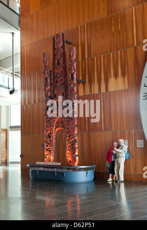 L'intérieur du musée Te Papa Tongarewa, Wellington, Nouvelle-Zélande Banque D'Images