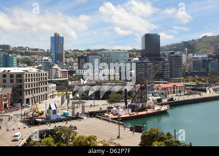 Le Harbourfront Wellington, Nouvelle-Zélande Banque D'Images