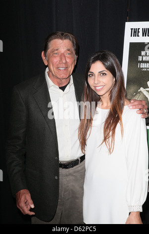 Joe Namath avec sa fille Jessica Namath Premiere de 'Namath" au théâtre de HBO New York City, USA - 25.01.12 Banque D'Images