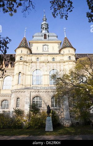 Château Vajdahunyad à Budapest pendant l'automne, Hongrie Banque D'Images