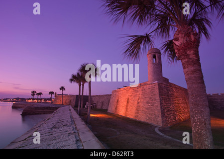 CASTILLO DE SAN MARCOS NATIONAL MONUMENT SAINT AUGUSTINE EN FLORIDE USA Banque D'Images