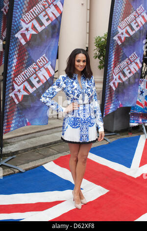 Britain's Got Talent Photocall, ICA, Lonon, UK. 11.04.2013 Photo montre Alesha Dixon lors du lancement de Britain's Got Talent en dehors de la série lnew Centeral ICA, Londres, Royaume-Uni Banque D'Images