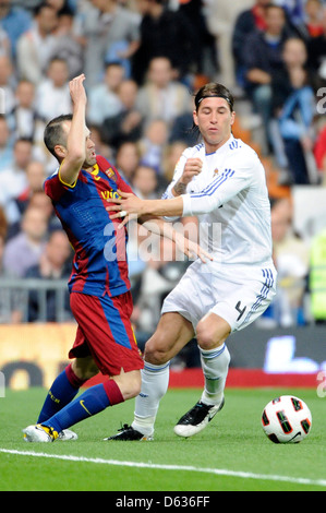 Ramos Real Madrid jouer contre le FC Barcelone lors de la Primera Liga ...