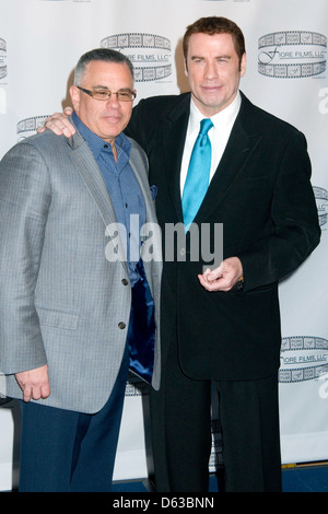 John Gotti Jr. et John Travolta "Gotti : Three Generations' conférence de presse à l'hôtel Sheraton New York Hotel and Towers New York Banque D'Images