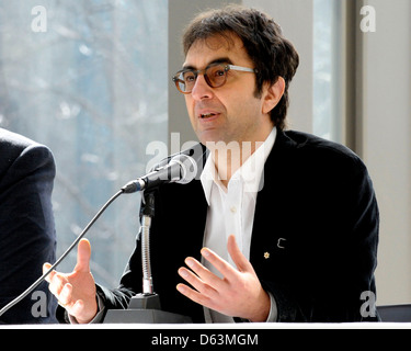 Atom Egoyan a la neuvième Prix Glenn Gould conférence de presse tenue au Royal Conservatory of Music, Leslie et Anna Dan Banque D'Images