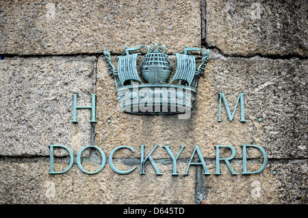 HM Dockyard Devonport, Plymouth, Devon, Banque D'Images