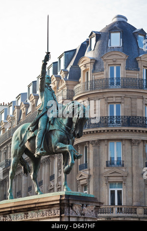 La statue équestre de George Washington à Paris Banque D'Images