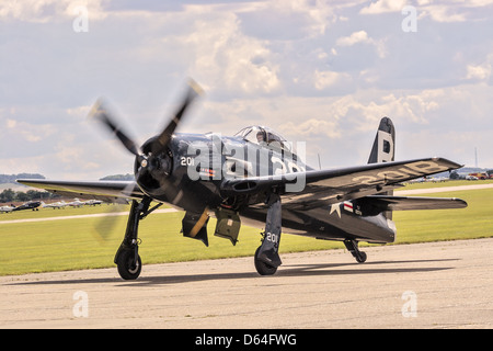 Avion Gruman F8F Bearcat Duxford UK Banque D'Images