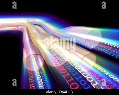 Autoroute de l'information, artwork Banque D'Images